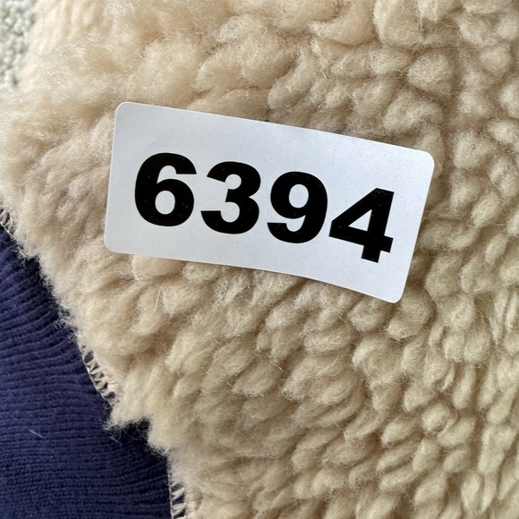 J. Crew Nordic Sherpa Fleece Pullover Women S Half Zip Beige Navy Cozy $148 - Picture 8 of 8